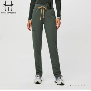 High Waisted Skinny Scrub Pants